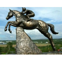 Statue de cheval sautant en bronze HVLA-233R